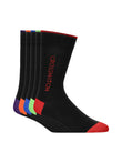 Glowbow Socks 5pk Black