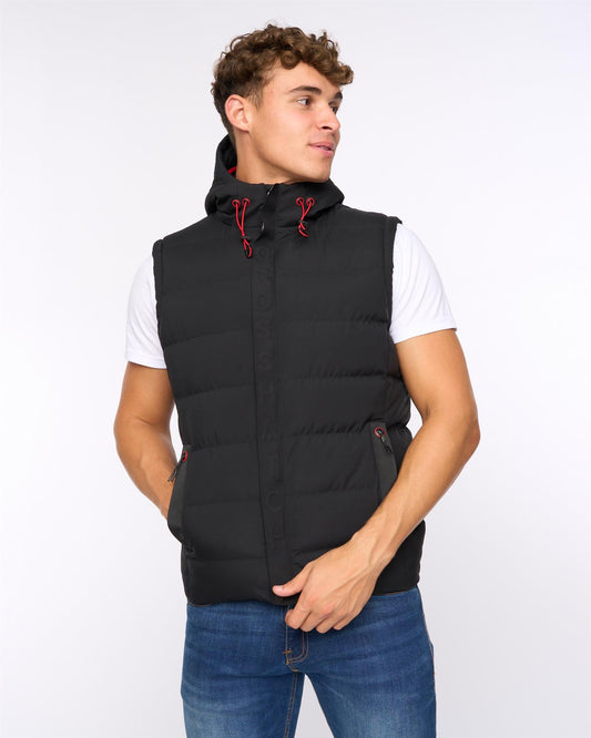 Kampleys Embossed Gilet Black