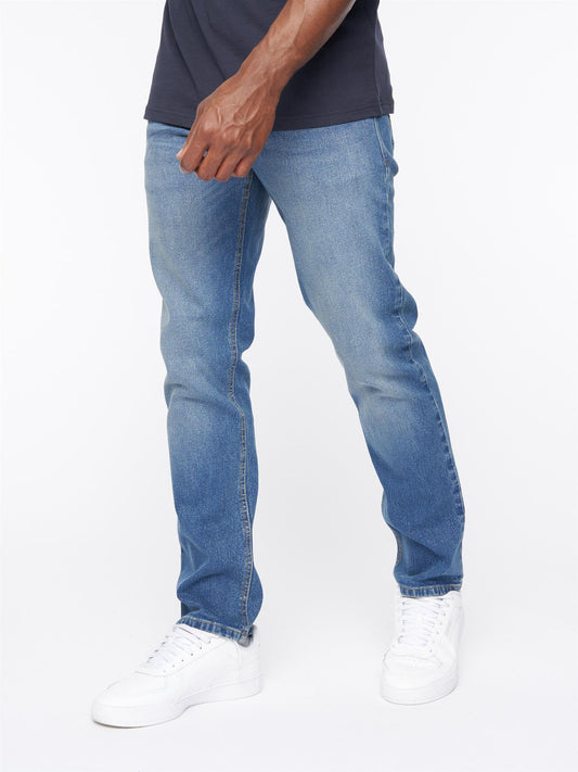 Chas Straight Fit Jeans Mid Wash