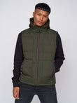 Kampnew Embossed Gilet Dark Olive