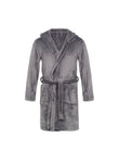 Backdraw Hooded Robe Grey Marl