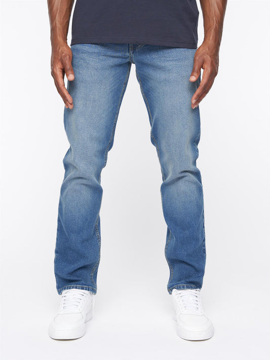 Chas Straight Fit Jeans Mid Wash