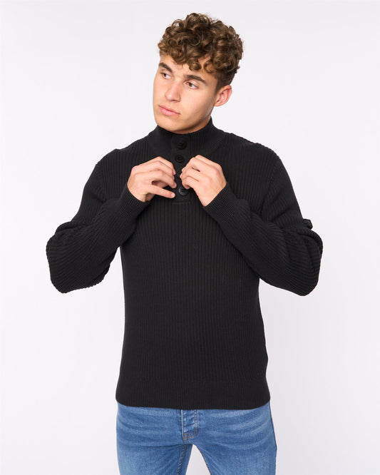 Wellburys Chunky Knit Black