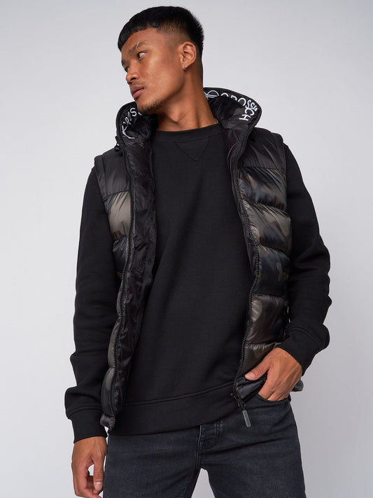 Stanfield Hooded Gilet Forest Camo