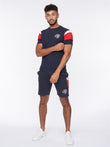 Cremland T-Shirt/Shorts Set Navy/Red