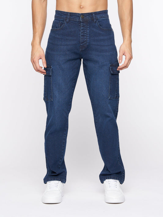 Kremtap Cargo Jeans Dark Wash