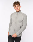 Birchin Zip Thru Knit Grey