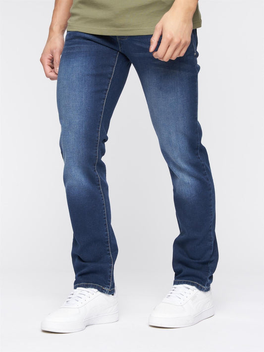 Farrowed Stretch Denim Jeans Dark Wash