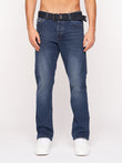 Princed Denim Jeans Dark Wash