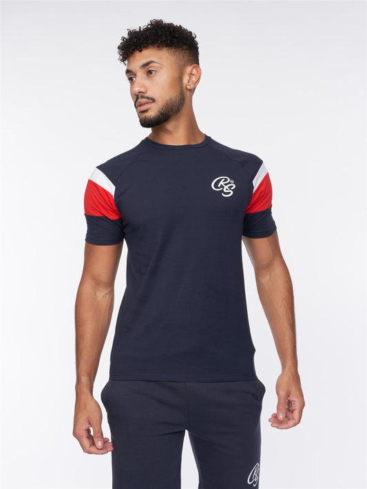 Cremland T-Shirt/Shorts Set Navy/Red