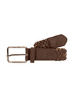 Pretzel Woven Belt Brown