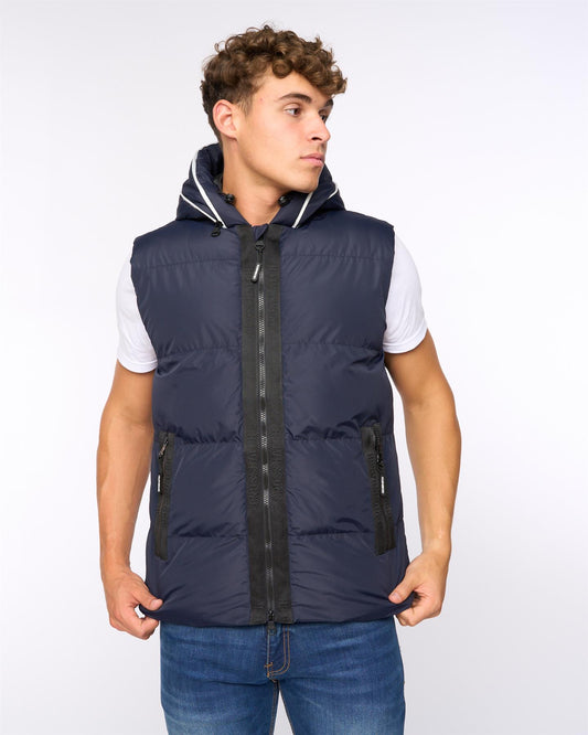 Sandbox Hooded Gilet Navy