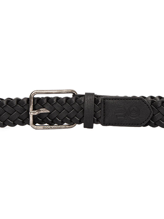 Pretzel Woven Belt Black