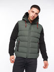 Kampleys Embossed Gilet Deep Olive