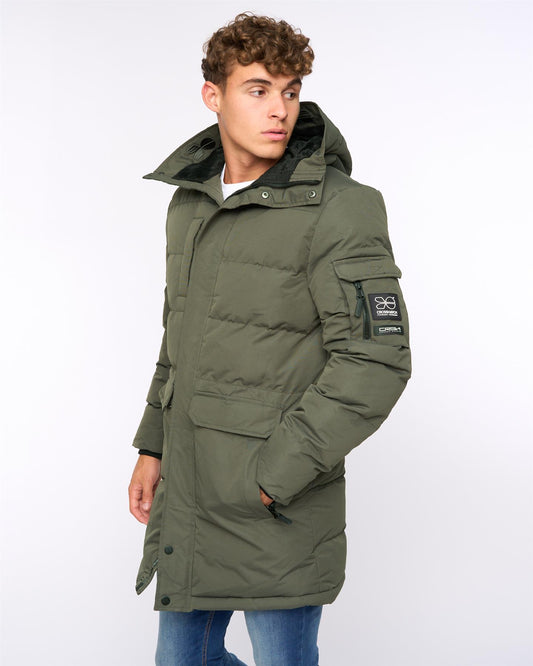 Mens Milwaka Long Jacket Olive