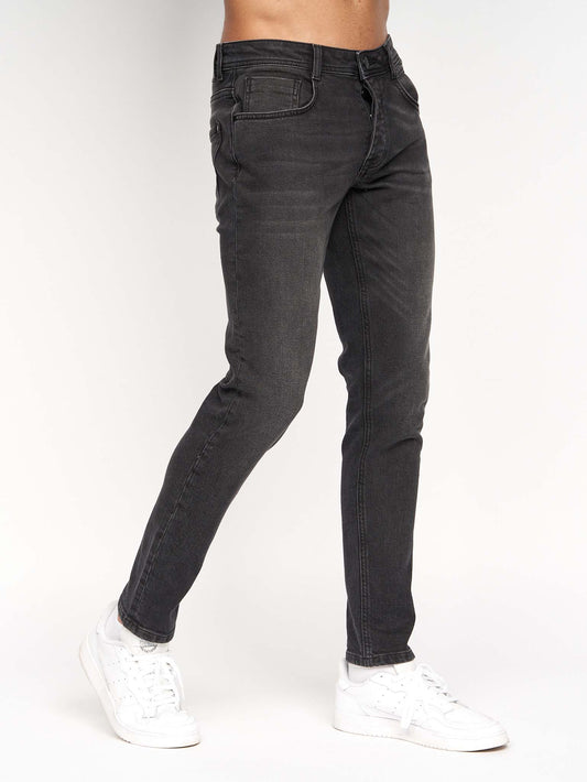 Sheldons Slim Fit Jeans Black