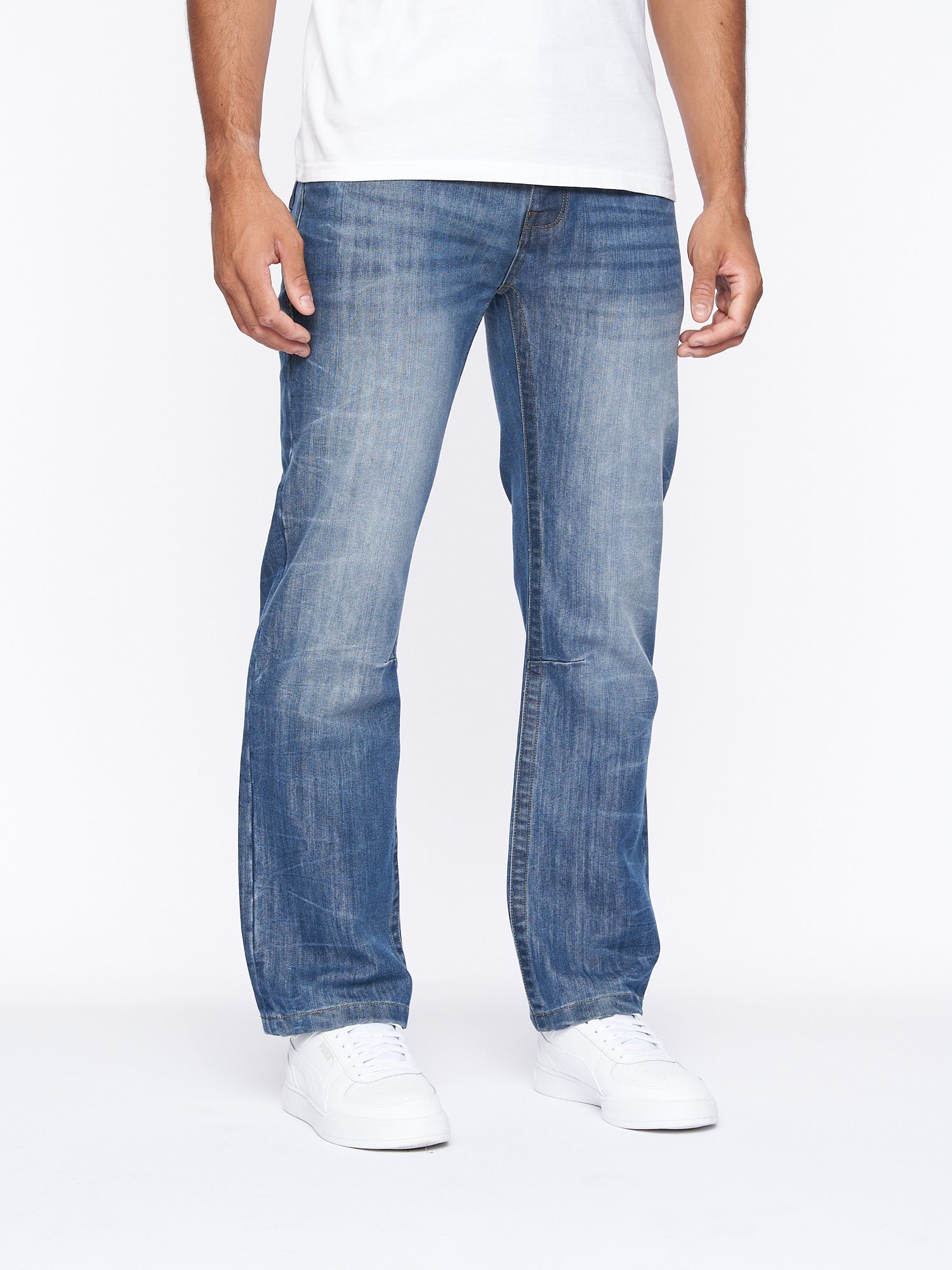 Mens New Baltimore Jeans Mid Wash – Crosshatch