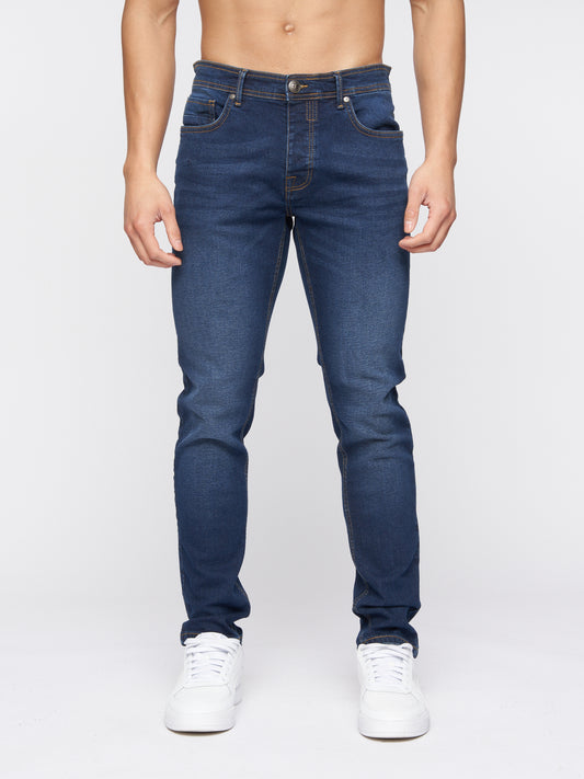 Buraca Slim Fit Denim Jeans Dark Wash