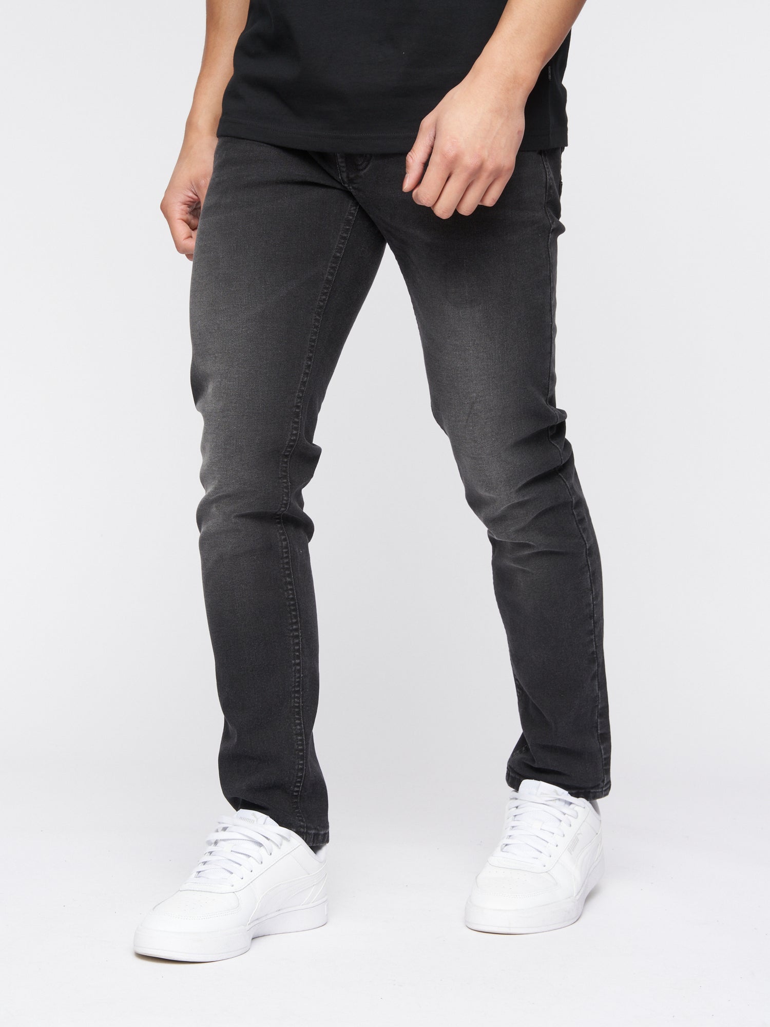 Buraca Slim Fit Denim Jeans Black Wash – Crosshatch