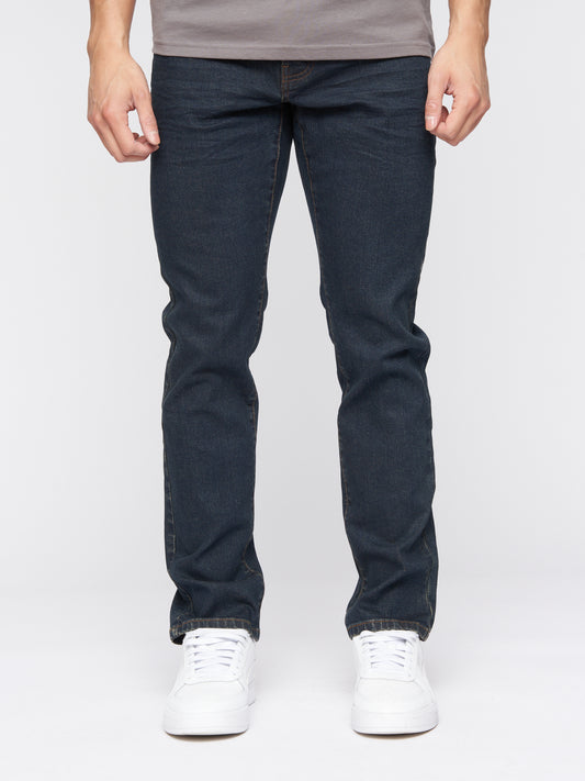 Farrowed Stretch Denim Jeans Raw Wash