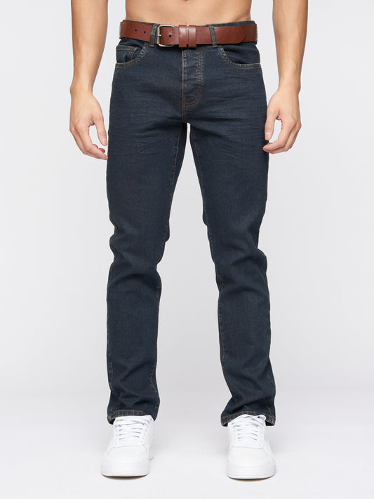 Farrowed Stretch Denim Jeans Raw Wash