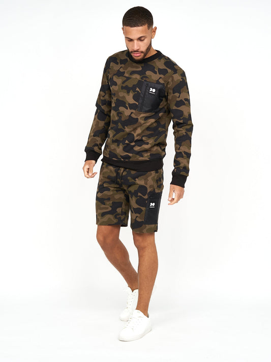 Velmax Crew Sweat Forest Camo