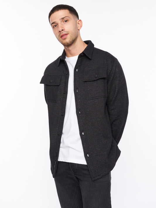 Dakari Fleece Overshirt Charcoal