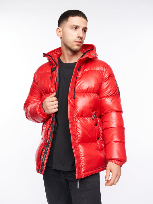 Crosswell High Shine Jacket Red