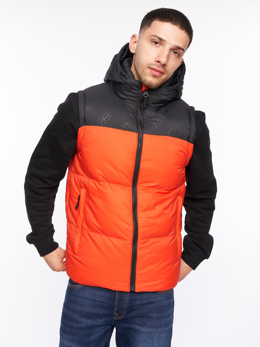 Chemerley Hooded Gilet Orange