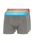 Astral Bright Boxers 3pk Charcoal Marl