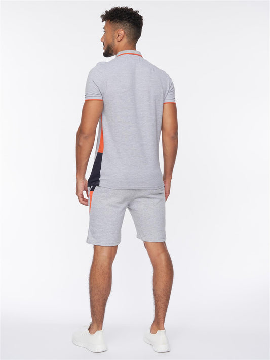 Balamere Polo/Shorts Set Grey Marl