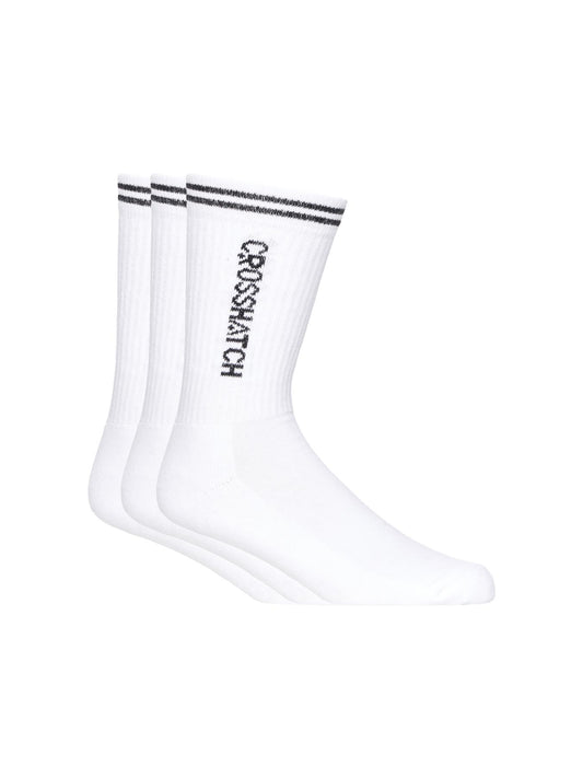 Peppy Sports Socks 3pk White