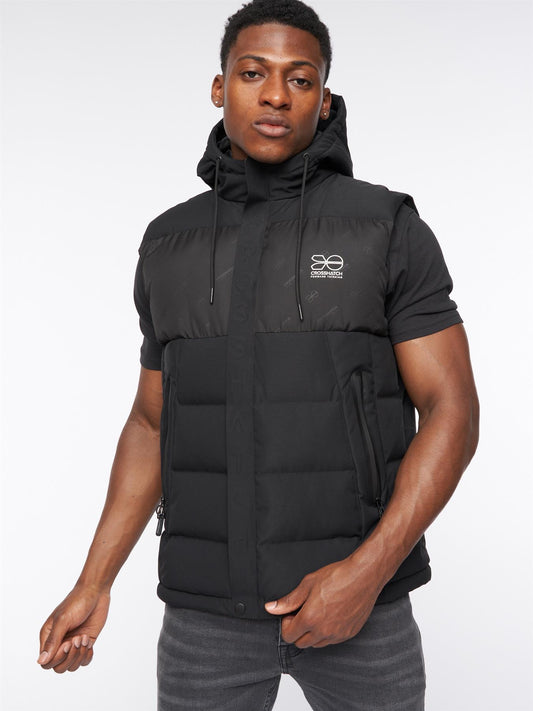 Kremlins Embossed Gilet Black