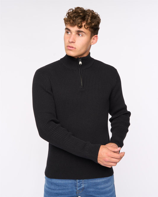 Havaline 1/4 Zip Knit Black