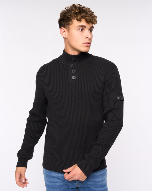 Wellburys Chunky Knit Black