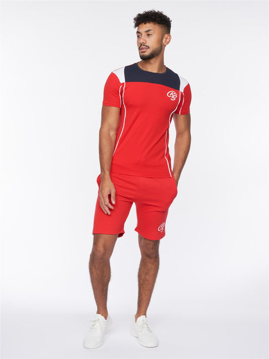 Rentrays T-Shirt/Shorts Set Red