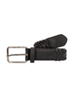 Pretzel Woven Belt Black