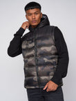 Stanfield Hooded Gilet Forest Camo