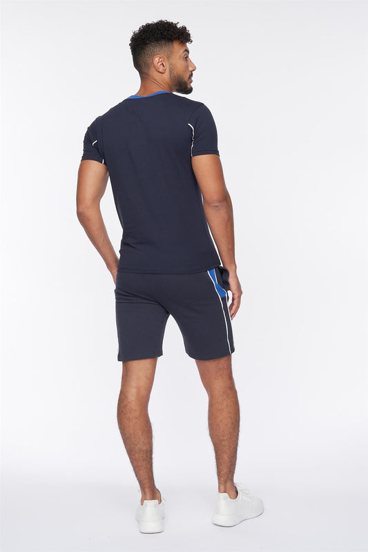 Rentrays T-Shirt/Shorts Set Navy