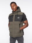 Kremlins Embossed Gilet Olive