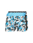 Crystaline Boxers 3pk Malibu Blue