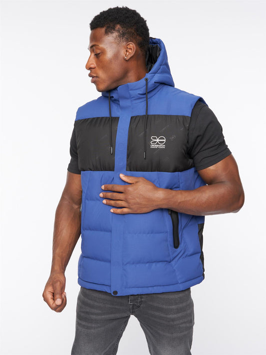 Kremlins Embossed Gilet Blue