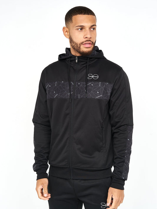 Pyramid Zip Thru Tracktop Black