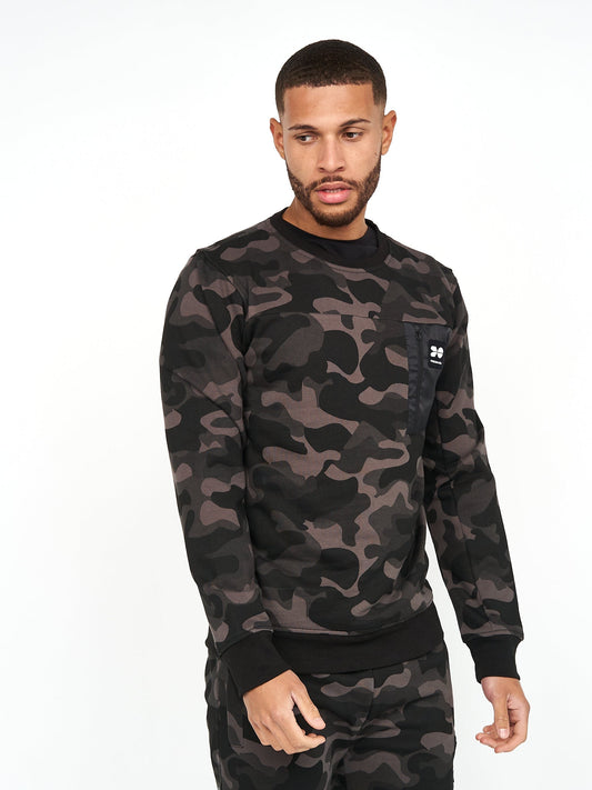 Velmax Crew Sweat Dark Camo