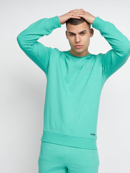 Wayland Crew Sweat Aqua