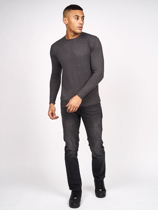 Lempton Knit Charcoal Marl