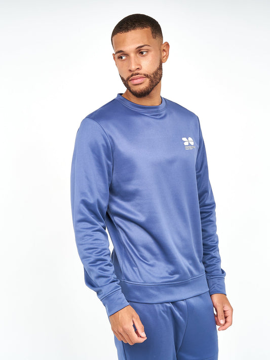 Langtons Crew Tracktop Blue Indigo