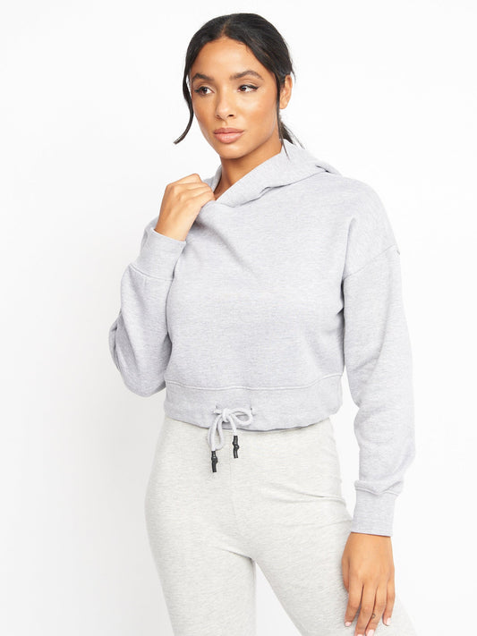 Ladies Jacklight Hoodie Light Grey Marl